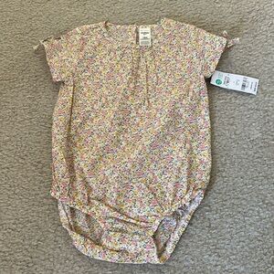 OshKosh 18m floral onesie NWT